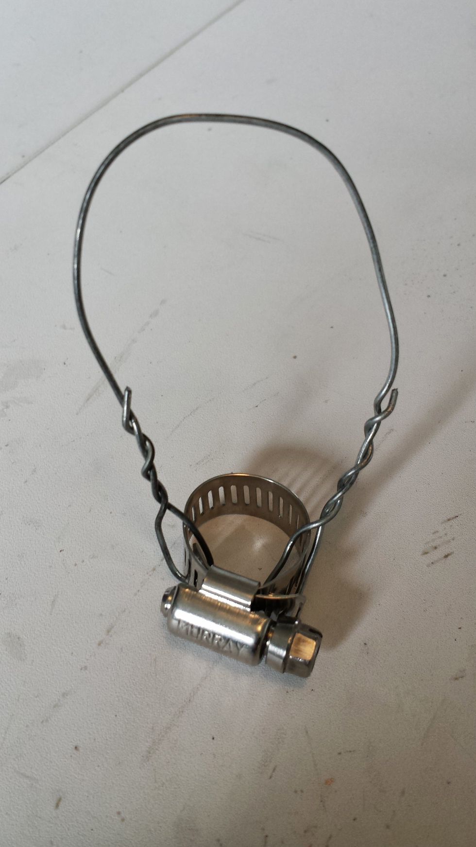 After connecting all wire loops to chandelier. . .