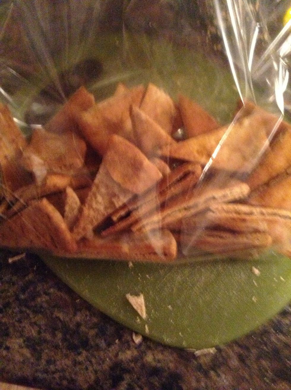 After cooled bag in ziplock or other food storage container to keep fresh