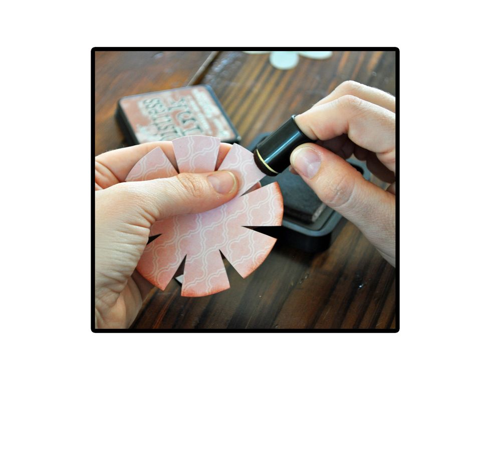 After cutting, make sure to ink the edges to give it a nice finished look. This will also hide your pencil marks so don't worry about erasing if you go off the lines.