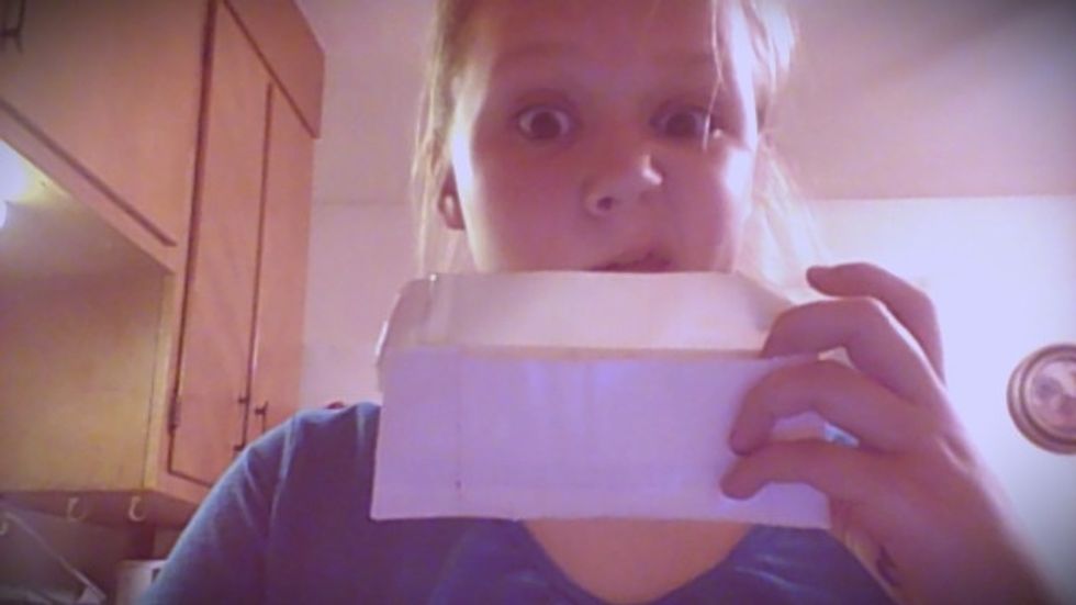 after doing that to both sides add a peice of tape on the top of the pouch where there is still a opening