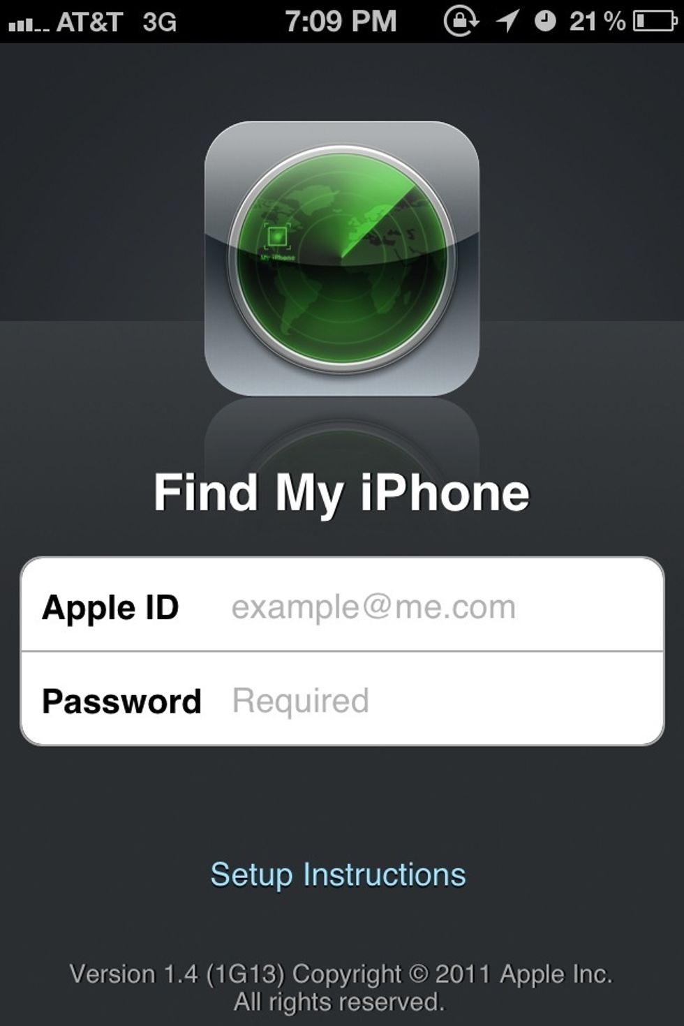 After downloading, login with your Apple ID.