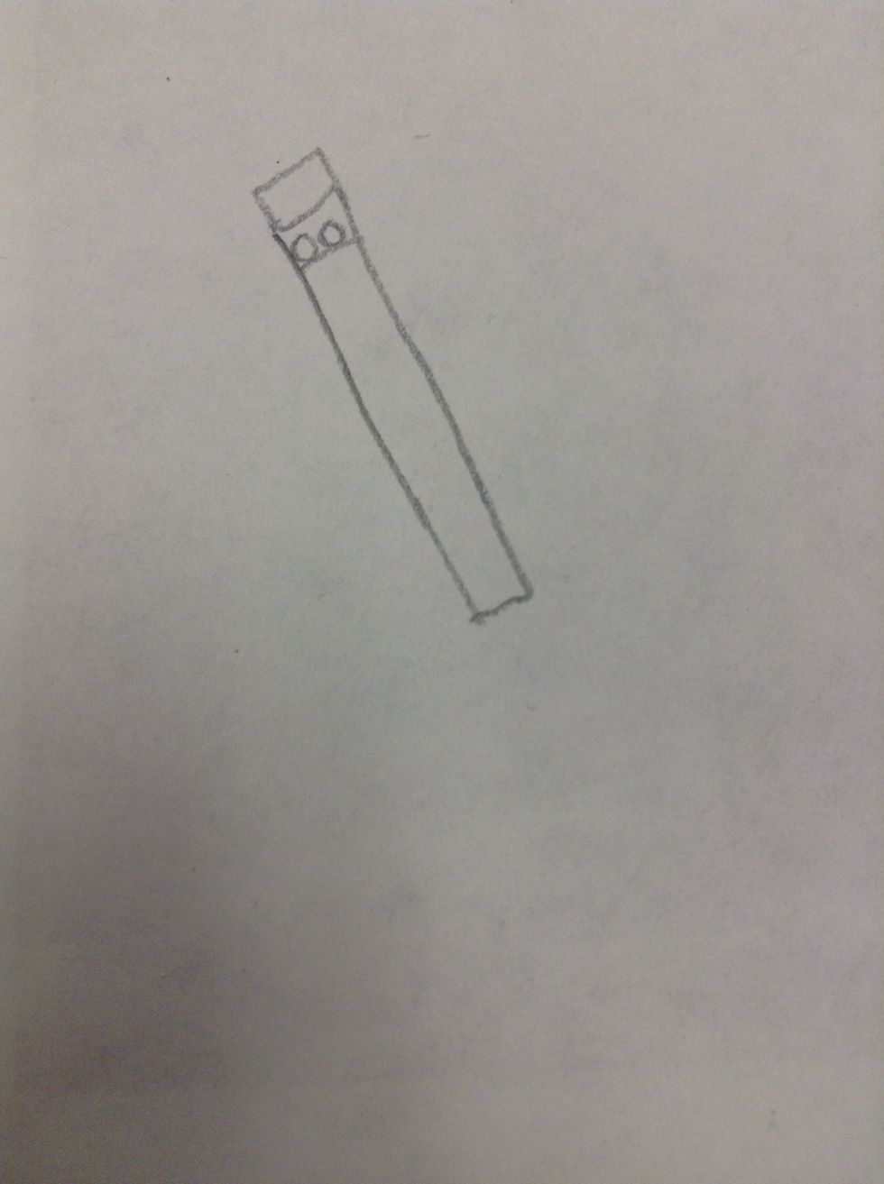 After, draw 2 circles in the medal eraser ring