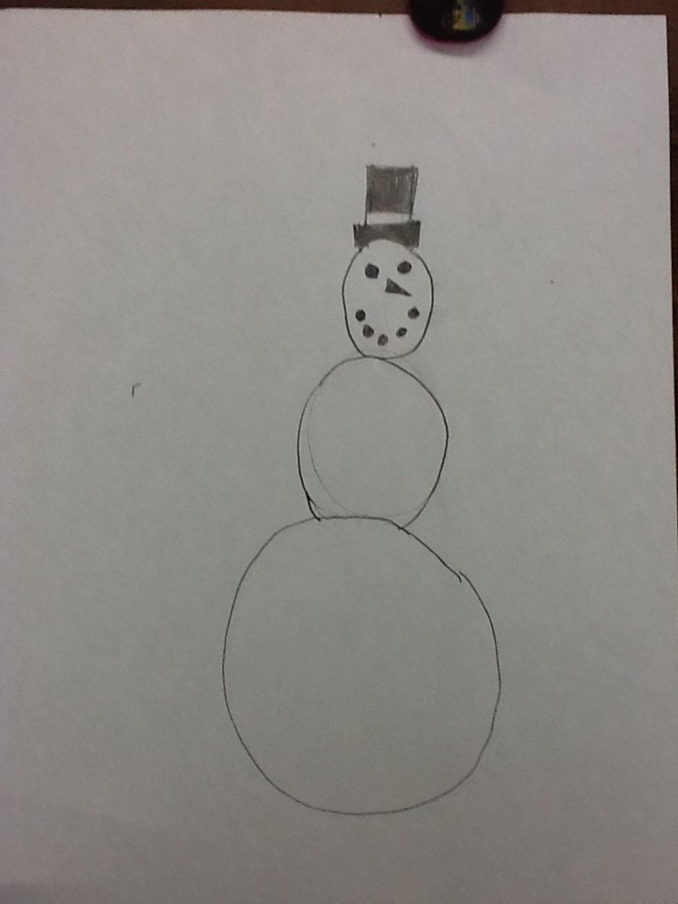 After draw 5 button's for a mouth