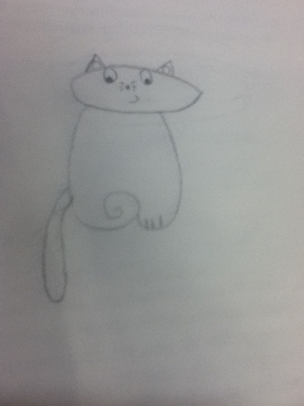 After, draw a tail anyway you want.