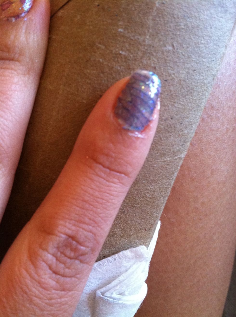 After dry paint with top coat (Mine is a little sloppy because I was being rushed.)