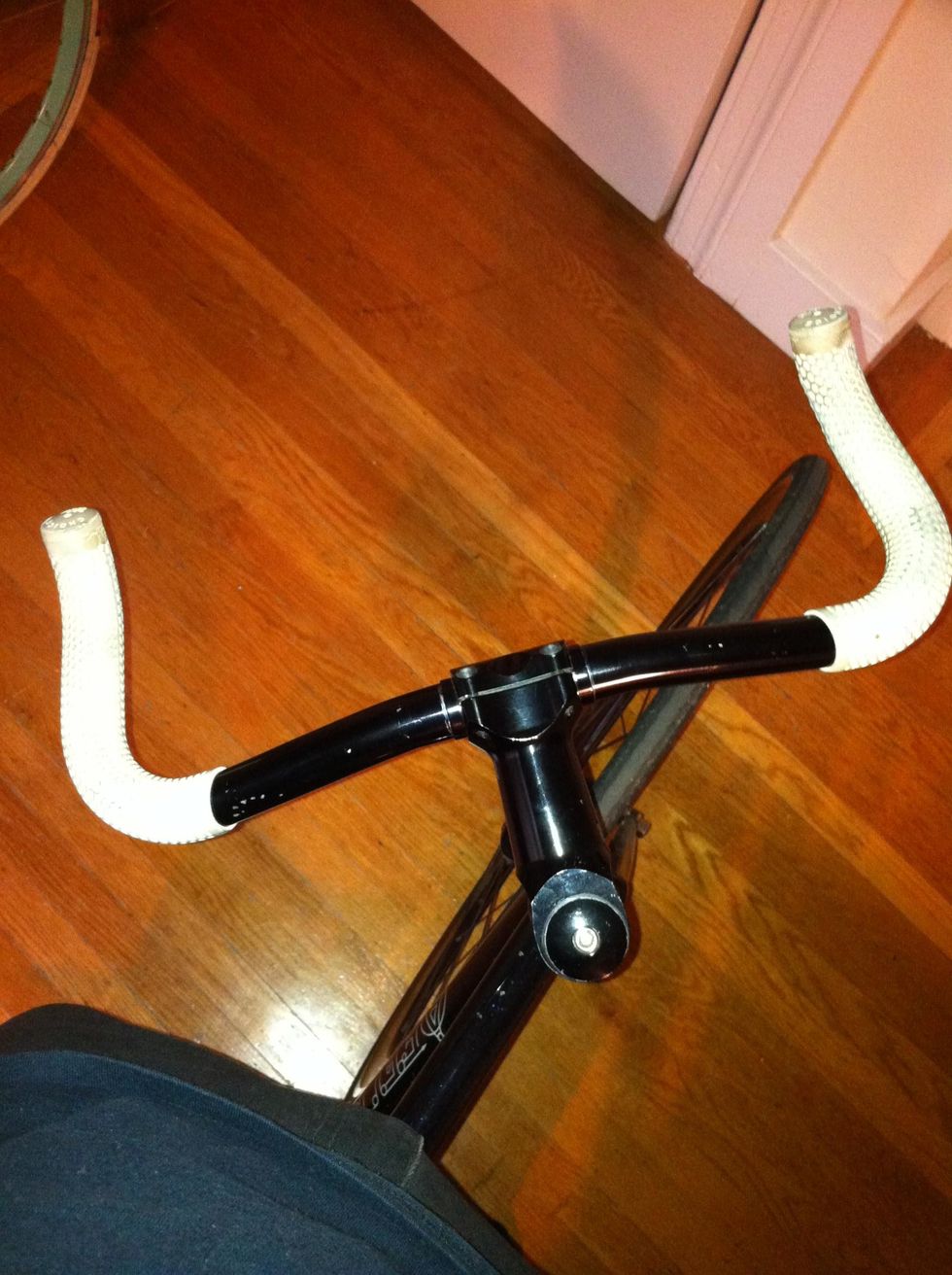 after everything is loose, you should be able to adjust the straightness of your bars.