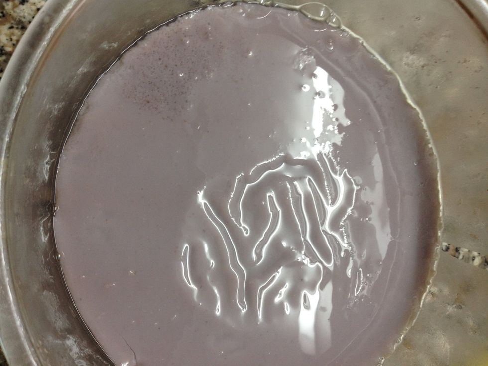 After few days in the fridge it's hard enough.