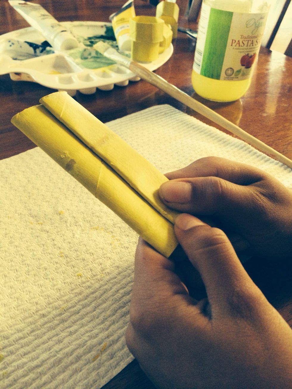 After folding in half fold into the middle