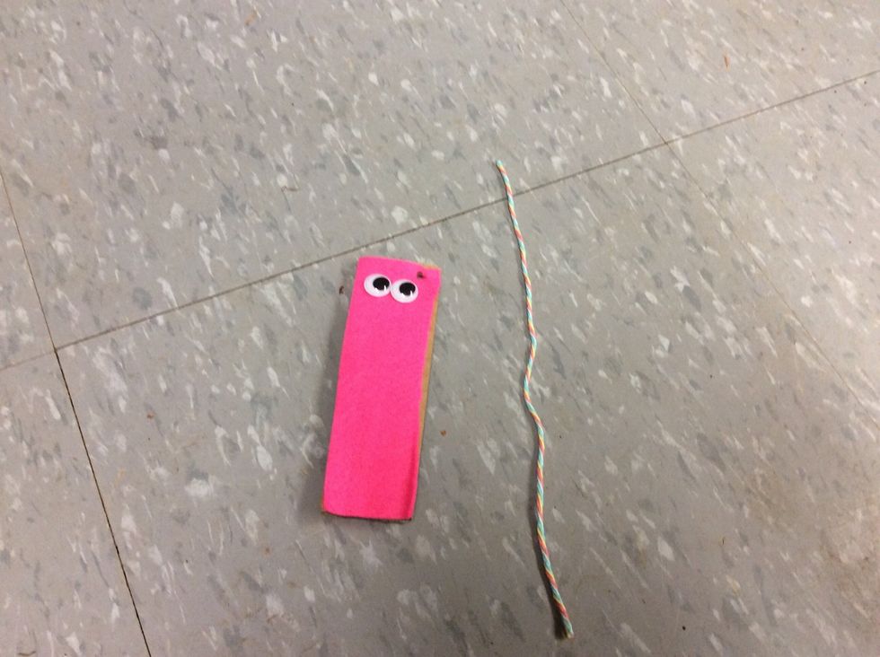 After,get the string and cut a piece of it