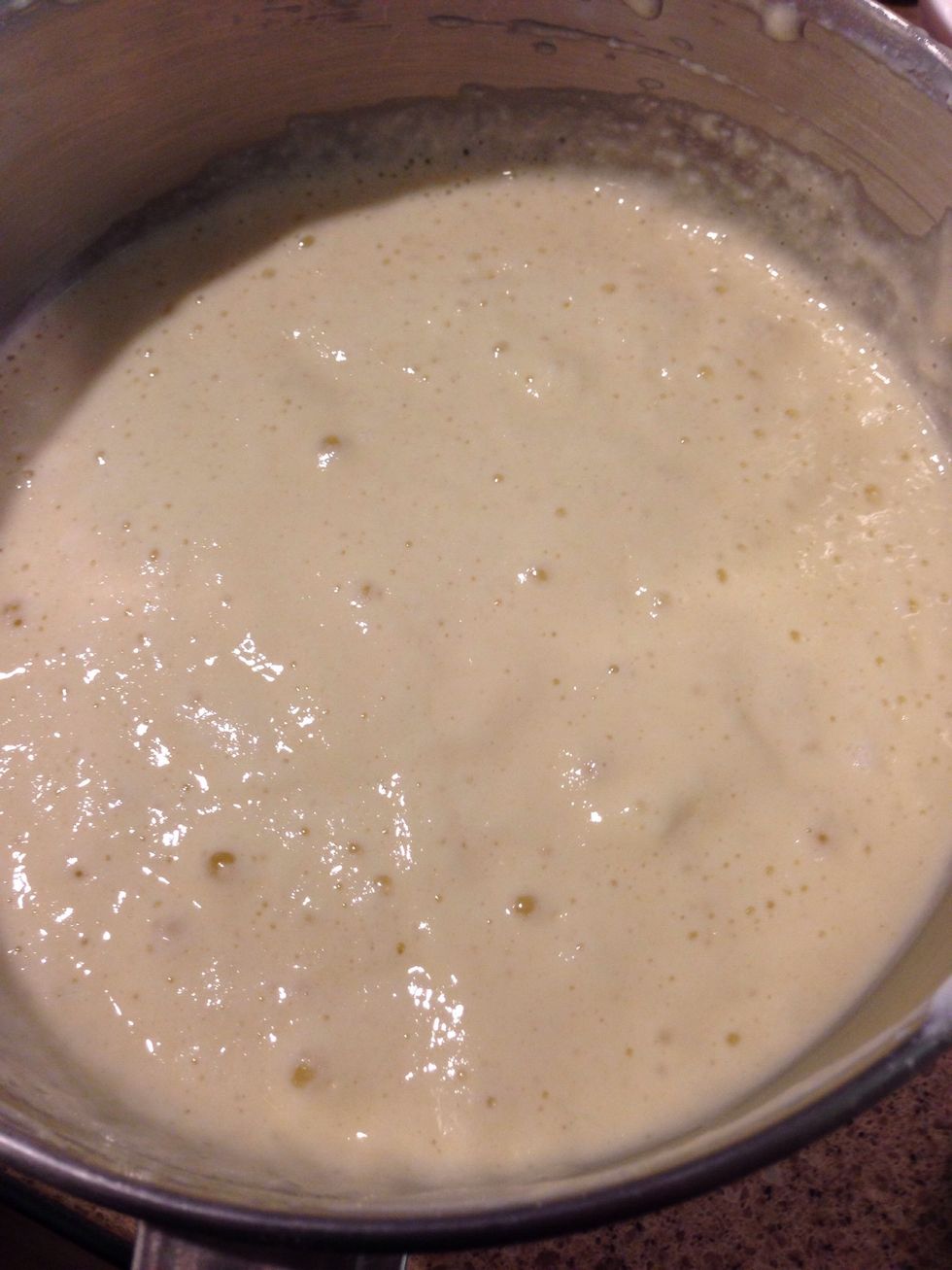 After incorporated. Let batter stand for 15-20 minutes.