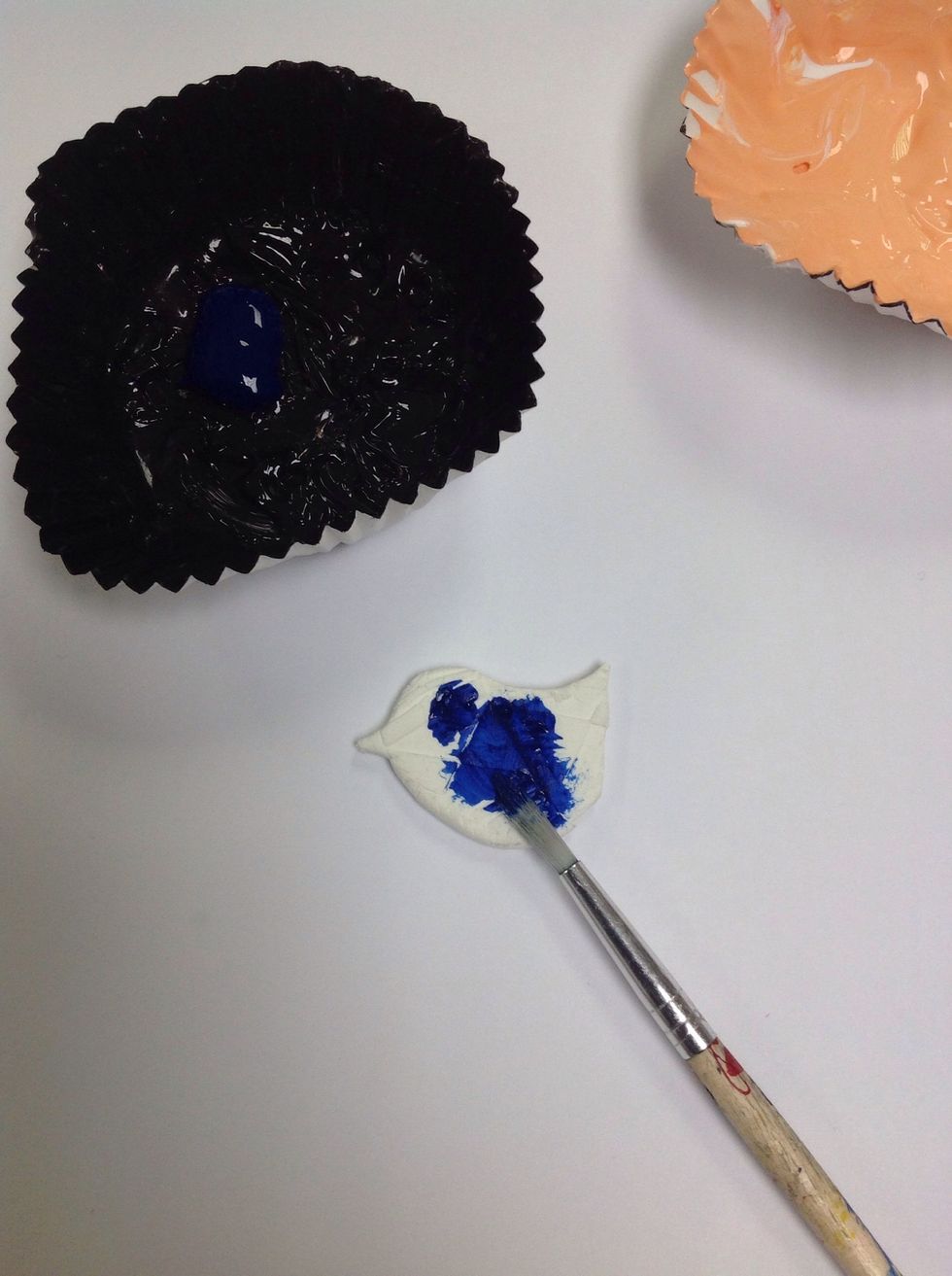 After it Is dry, you may paint it. I am painting it with a dark color and then wiping it off before the paint dries to reveal the texture.