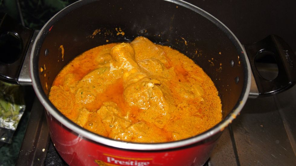 After marinade cook the chicken for 5 min.