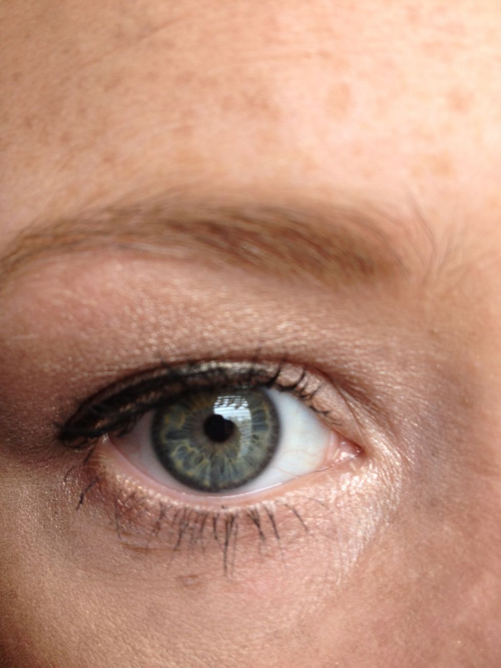 After mascara. My eyelashes are so short :( Jealous of all you ladies with long lashes!