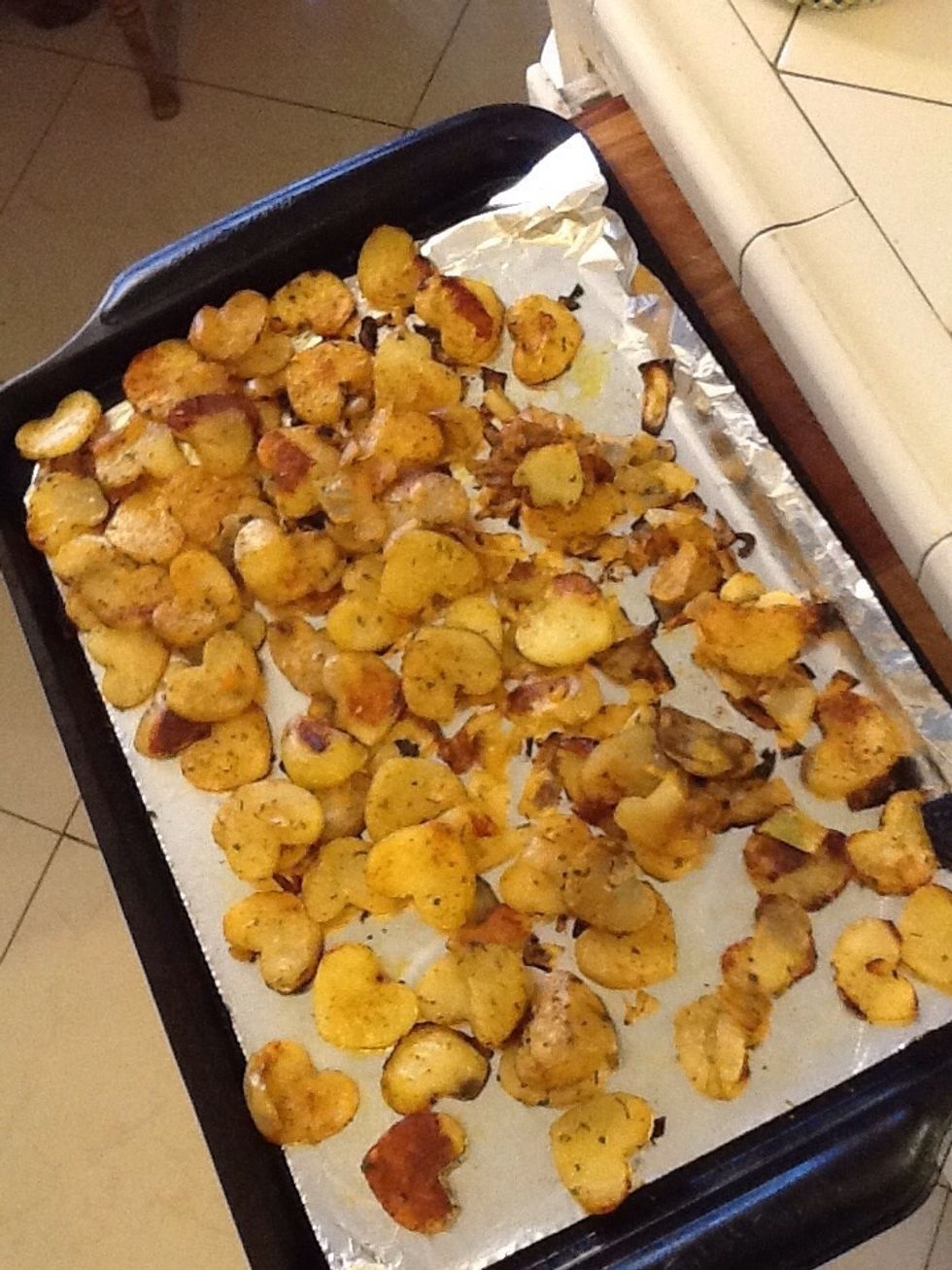 How to make heartshaped oven roasted potatoes B+C Guides