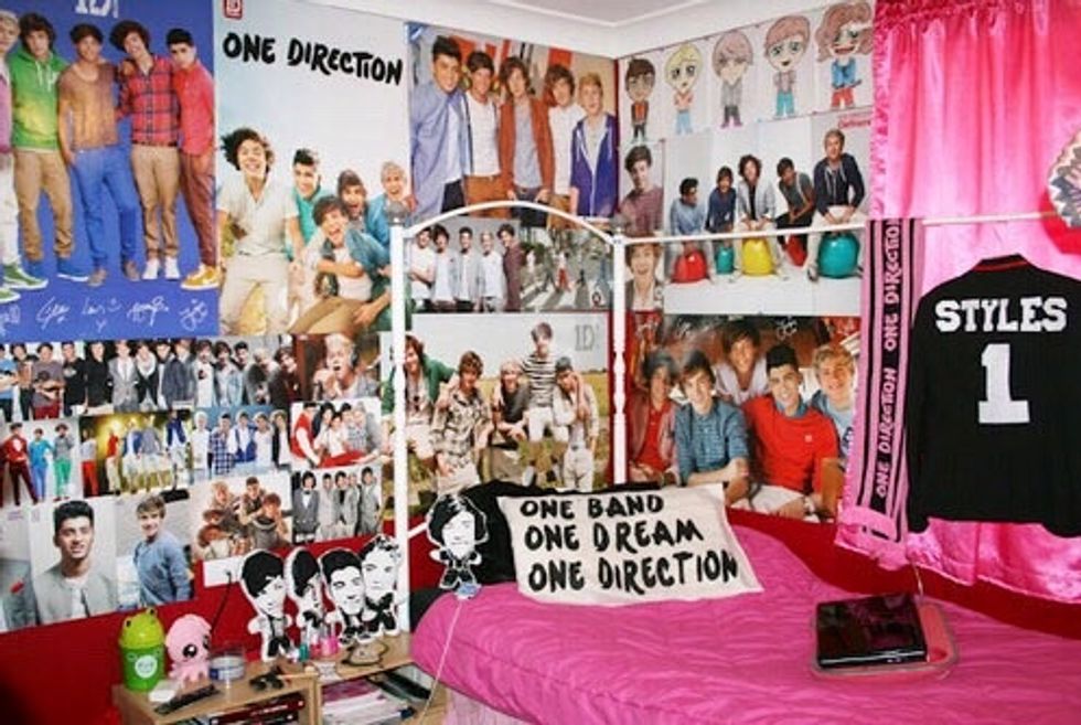 After purchasing these items, hang all posters up onto your walls. Make sure to be organized while placing the posters up onto your walls, you want every picture to be easily visible.