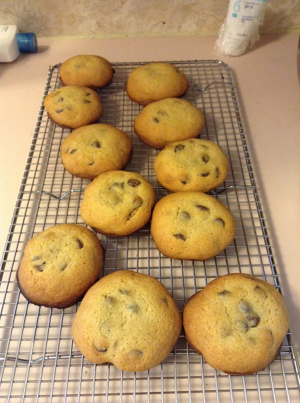 After remove cookies and let them cool on wired racks