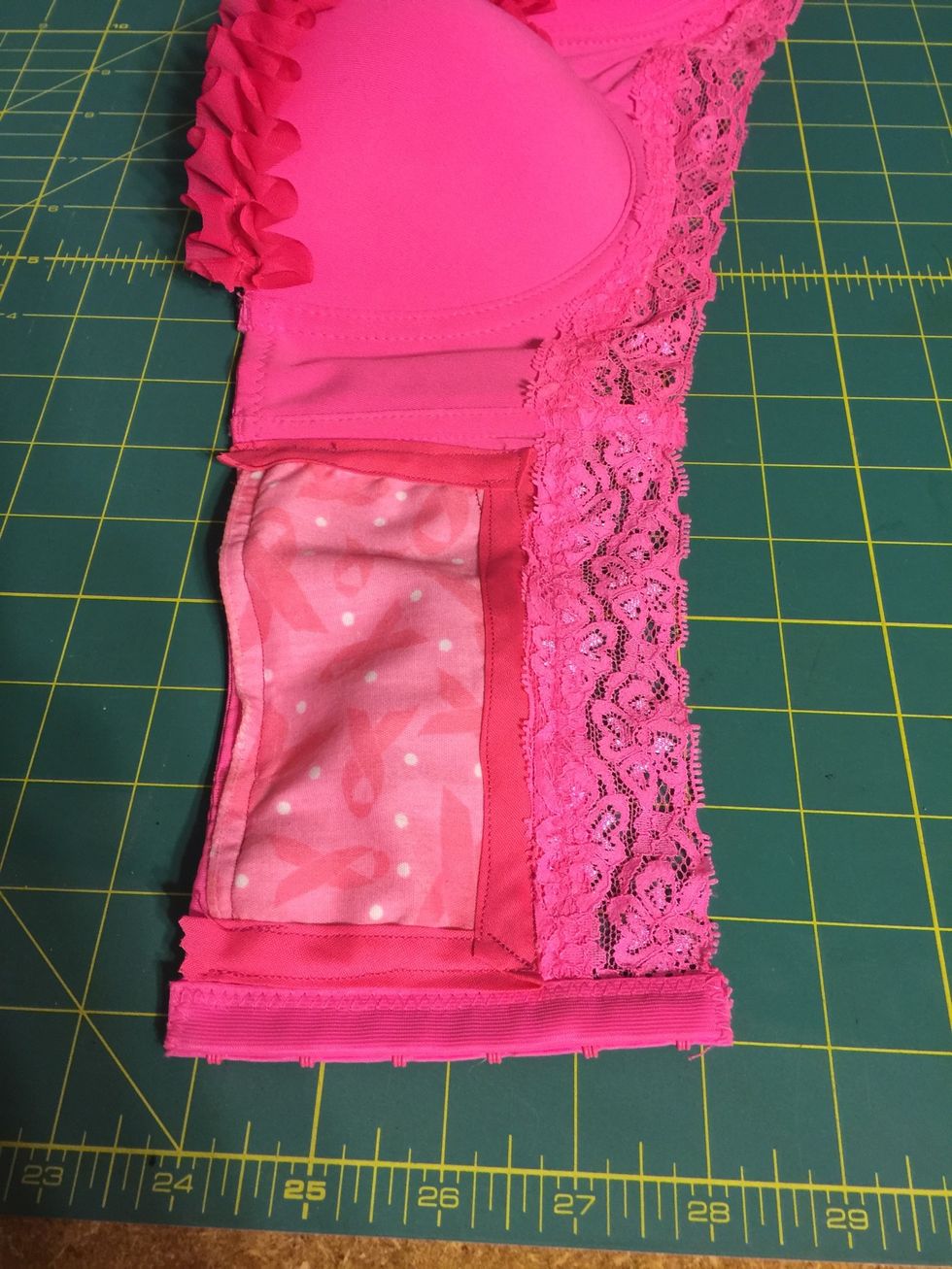 After sewing, take the time to assess and add any additional pieces to your bra.