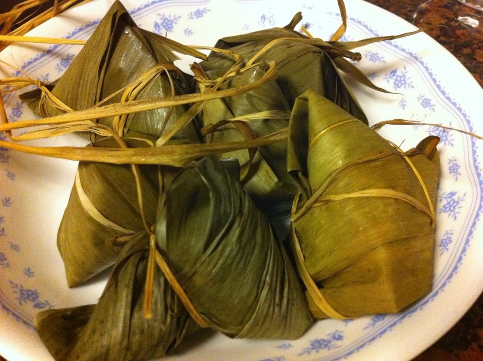 After steaming for 30 min.