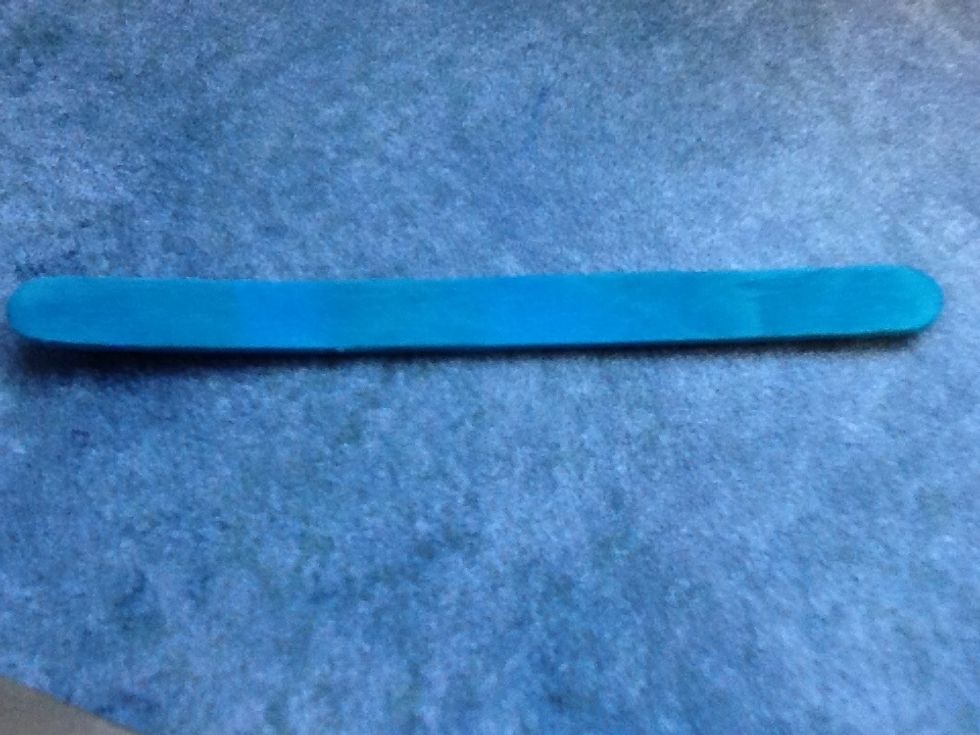After, take 1 Popsiclestick and glue it on the bottom of the mask so u can hold it