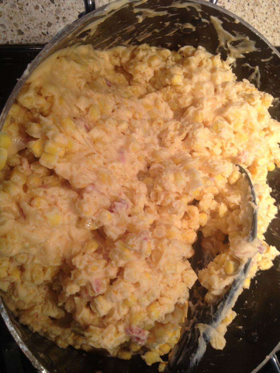 After that, add your corn.