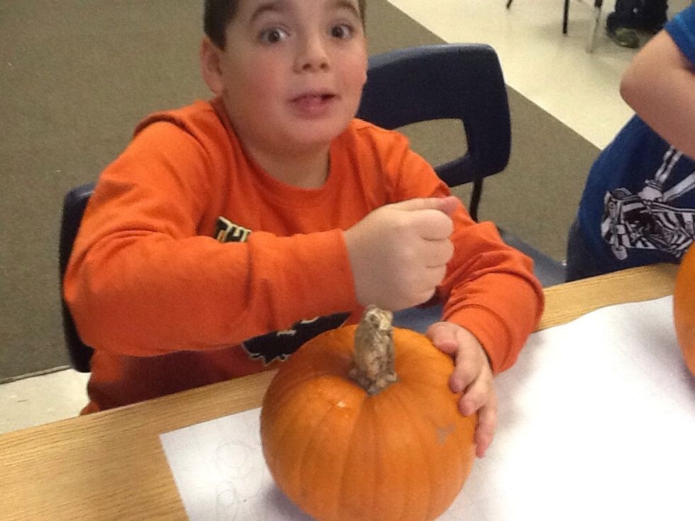 After that cut around the stem in a circle with your safety knife.