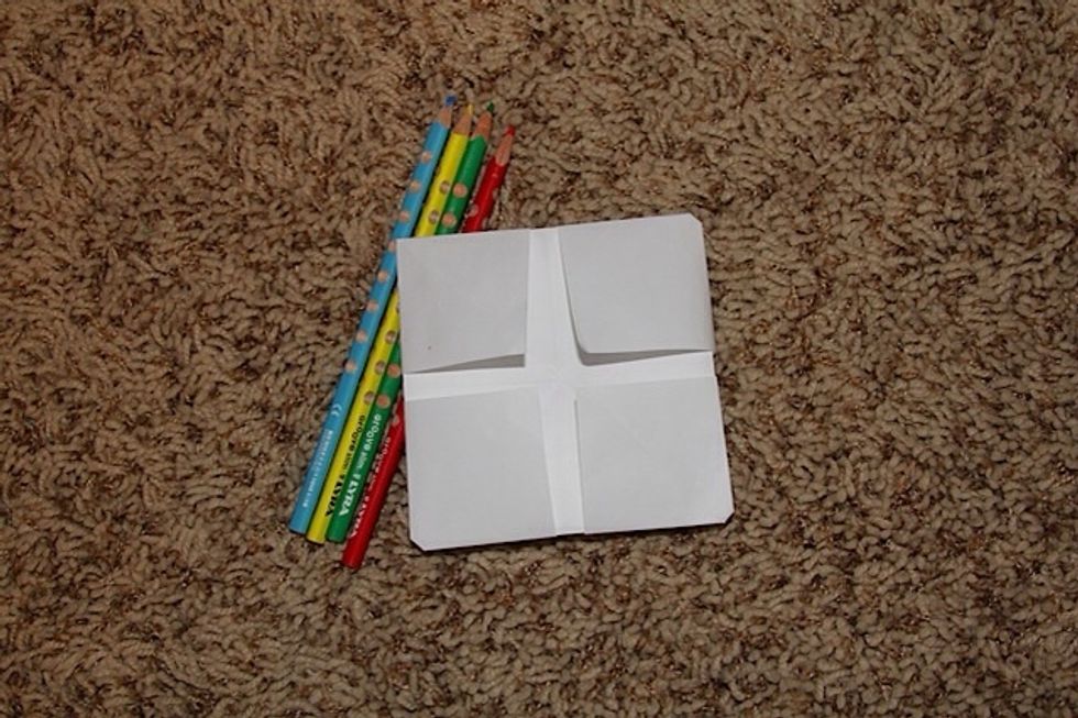 After that, flatten it again and choose four colors you want to use!