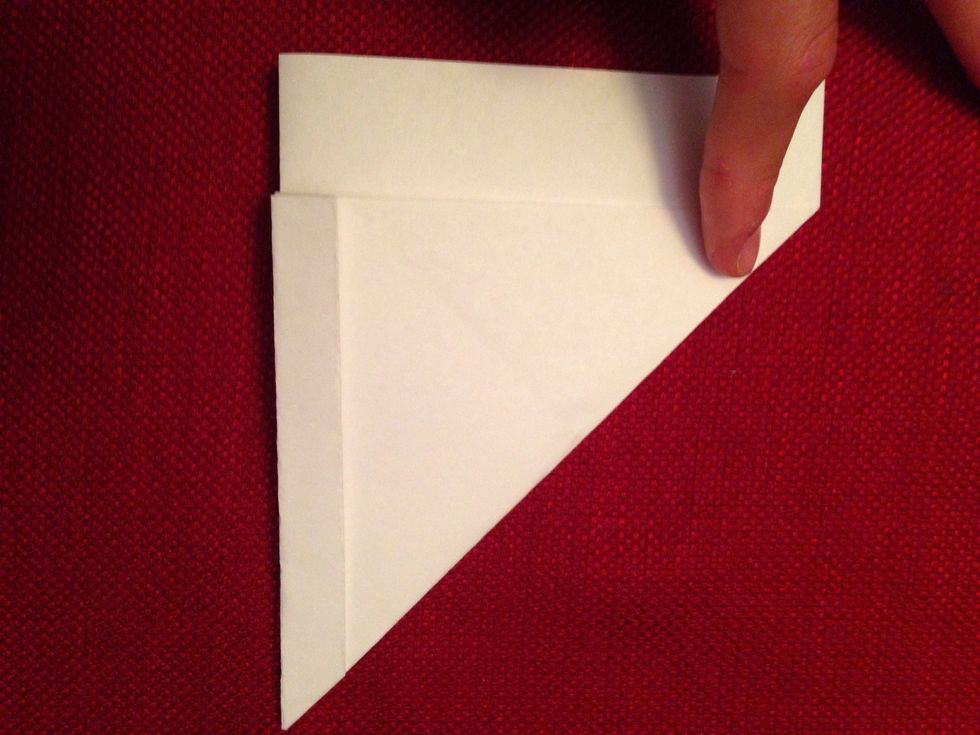 After that, fold it in half and it should end up like this.