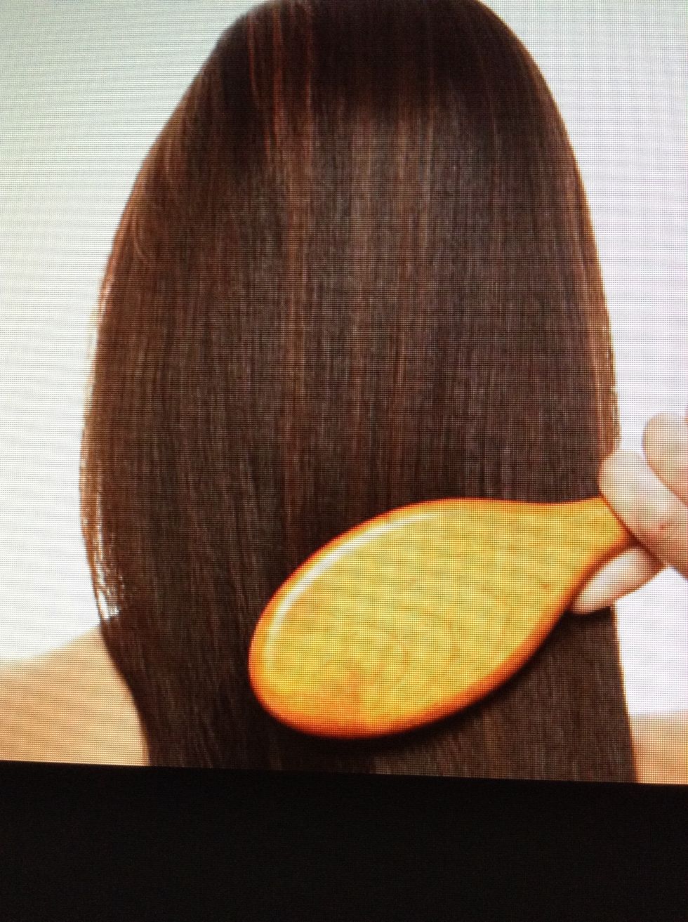 After that, I brush my hair! I usually brush my hair with a comb! Comment what you brush your hair with!