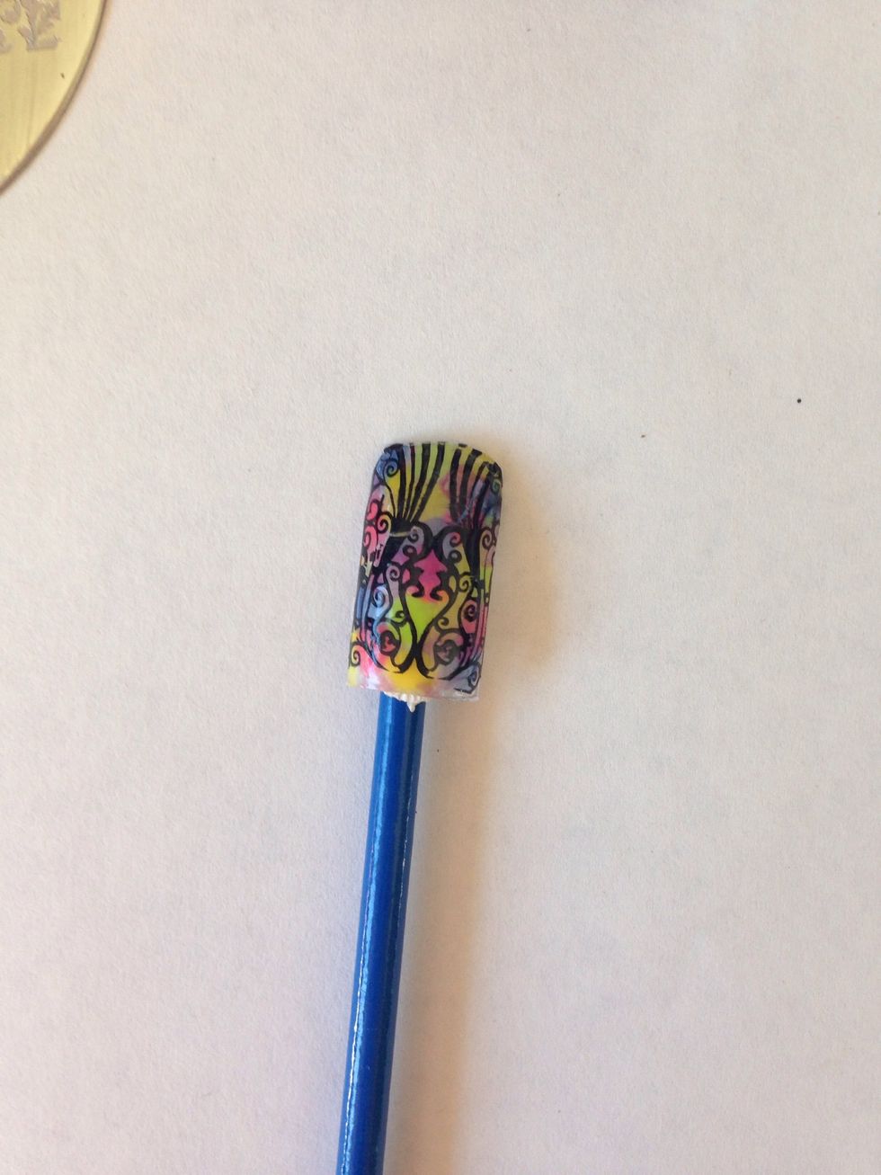 After that just stamp (or freehand) the black on and add a topcoat \ud83d\ude0a