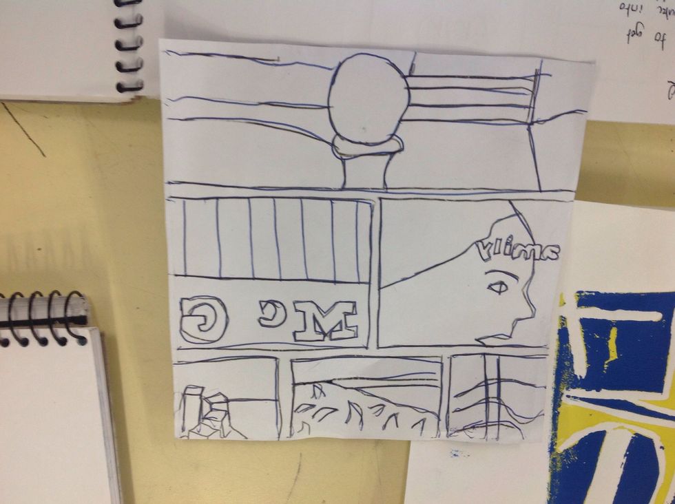 After that place the pelican paper to the Lino and reoutine the lines.