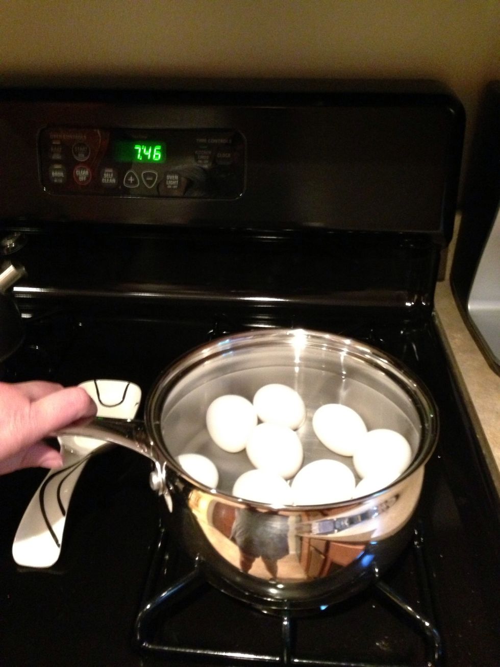 After that, place the pot on the stove.