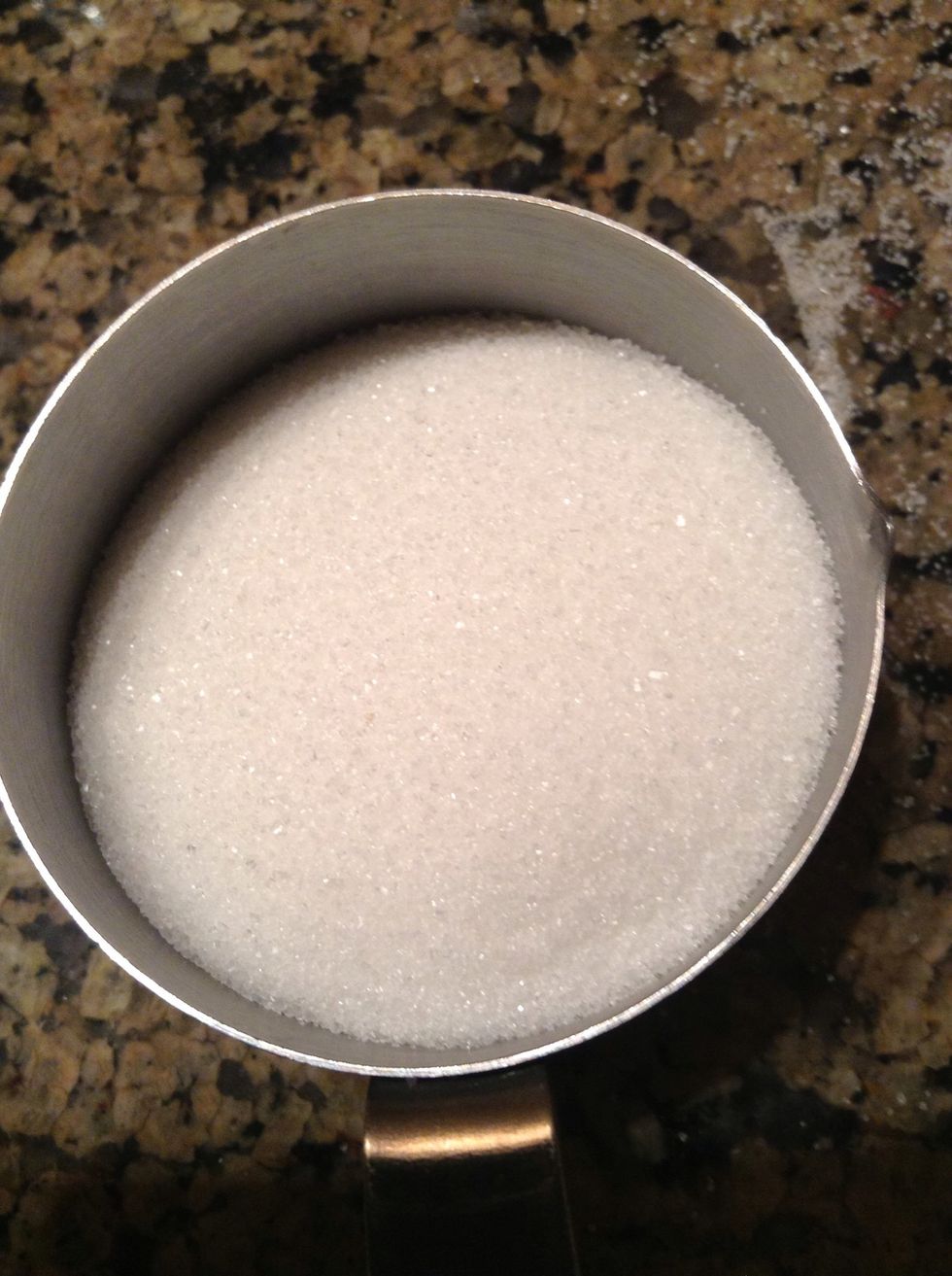 After that put in 3/4 cups of granulated sugar