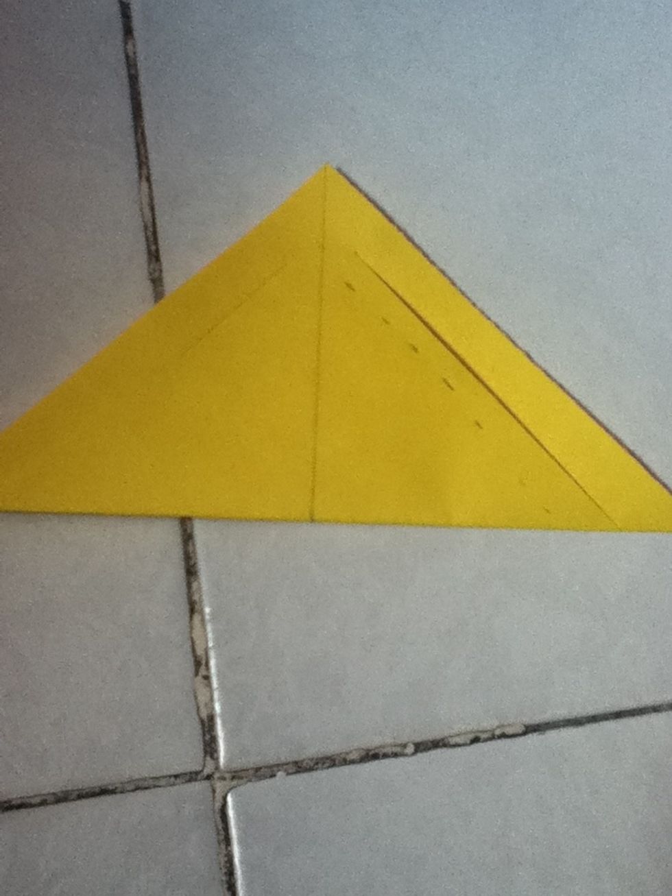 After that start cutting triangles without reaching the edge