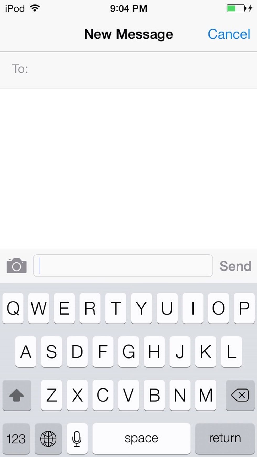 After that, when you want to type something and add something funny, select the world icon at the bottom left