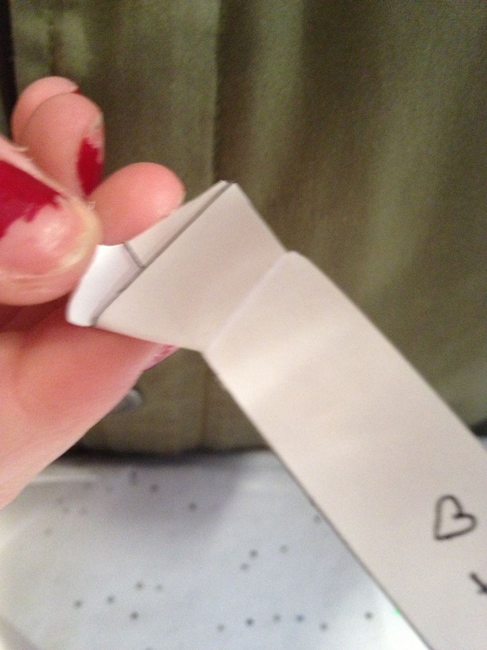 After that you bend your flap into the knot