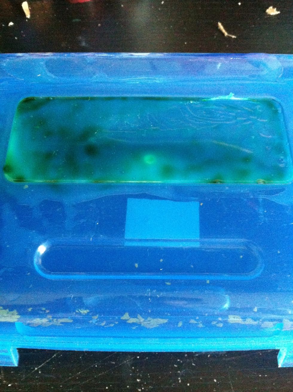 After that you should be able to see through it