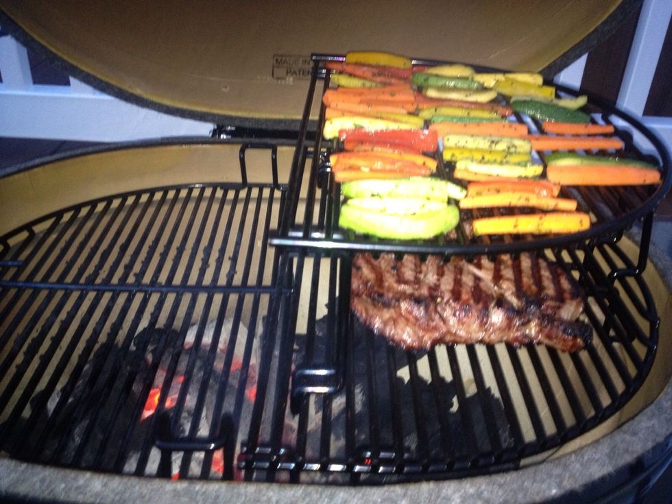 After the 6 minutes have passed, your steaks will be medium rare. Place on the cool side of the grill for your desired level of doneness. About 3 additionl mins to move up one level of doneness. Enjoy