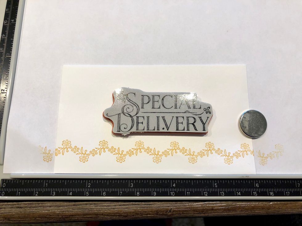 After the border has been stamped you can align the next stamp exactly where you need it.