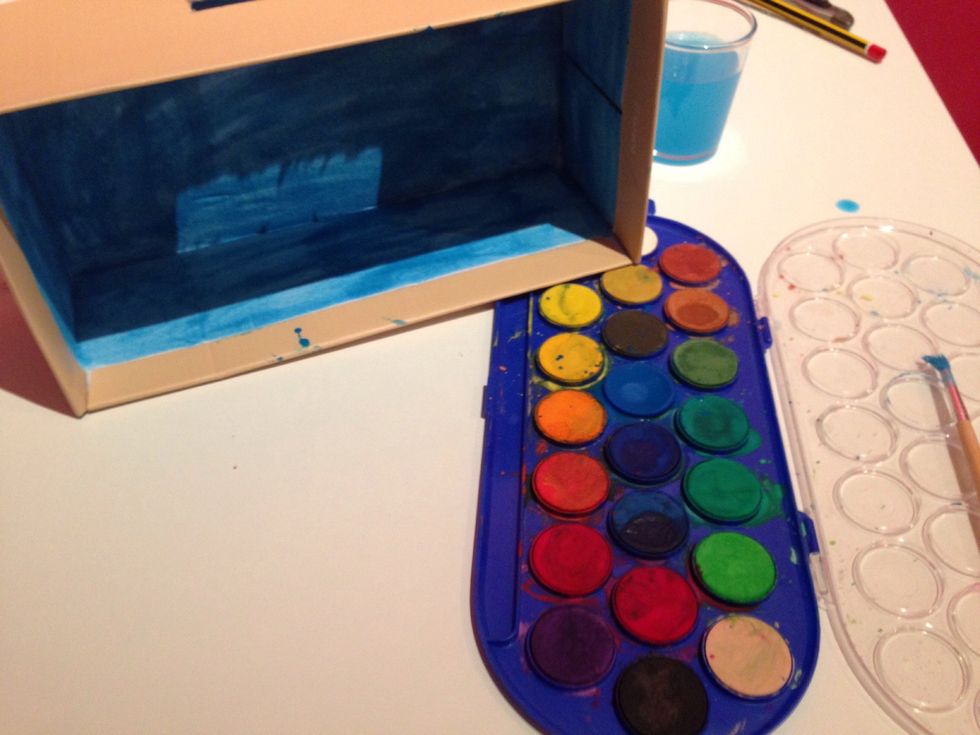 after the completion of the coloring