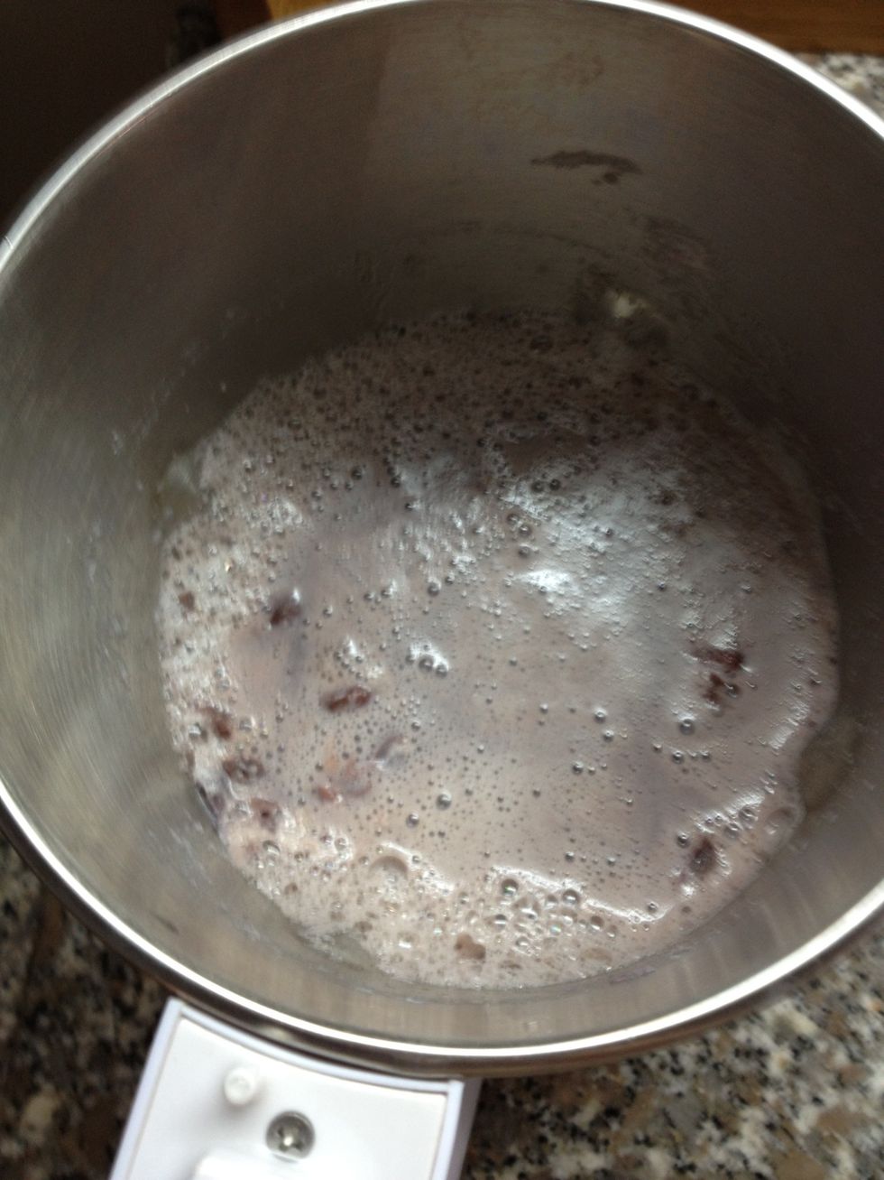 After the cycle ends this is how it looks like. Watch out - its hot!