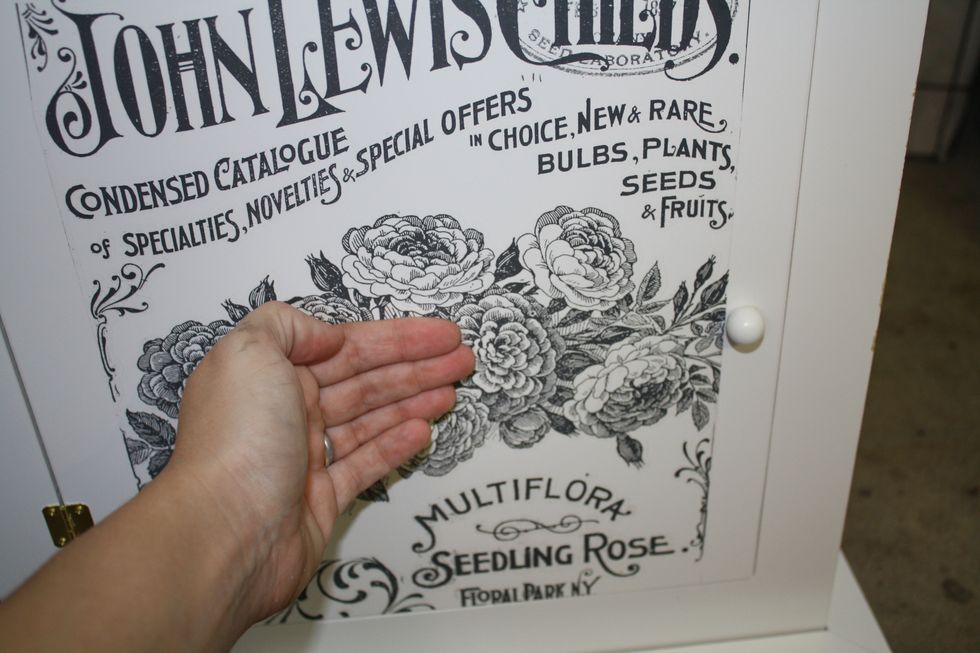 AFter the film is removed, I used my hands (make sure they are clean!) to smooth out any raised areas and make sure it was adhered properly!