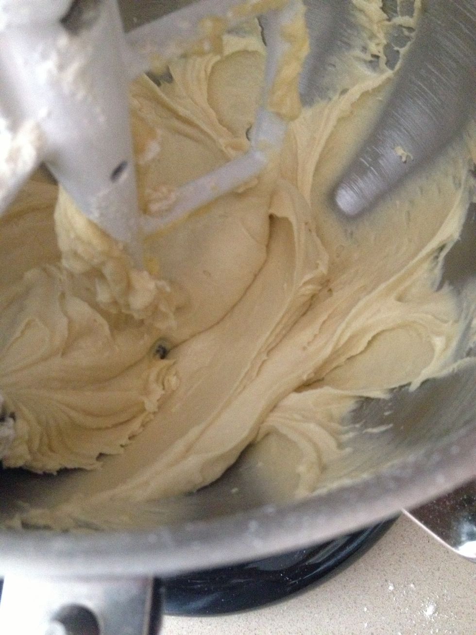 After the milk has been mixed in add the last third of flour