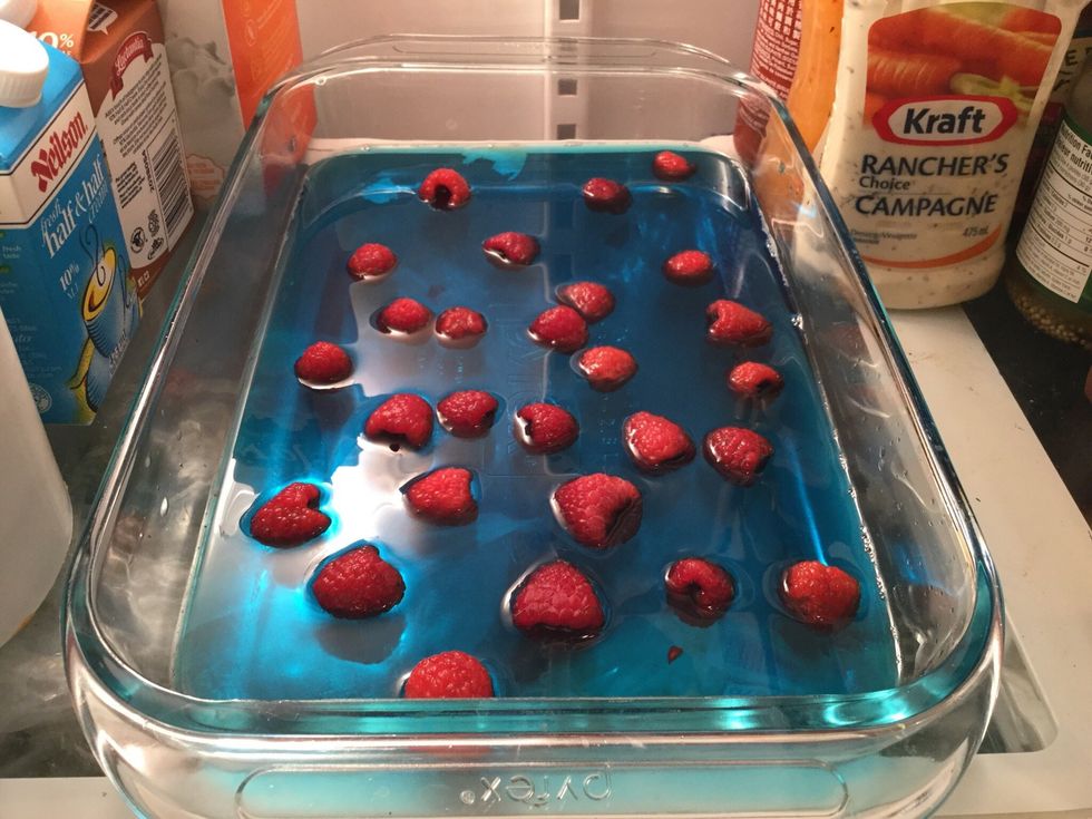 After the needed time pull out your fruity jello and enjoy!