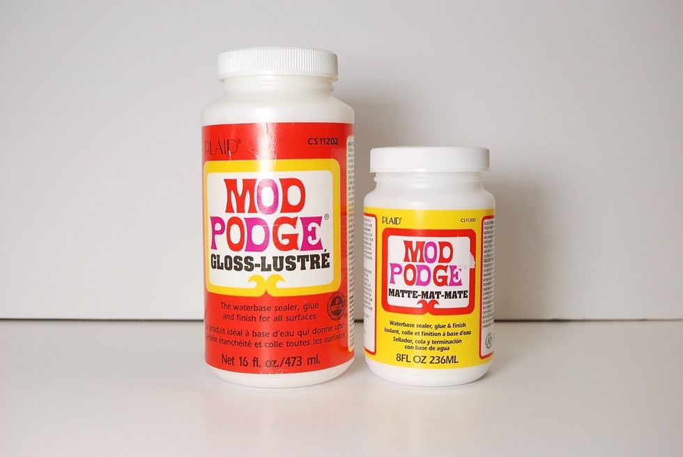 After the paint has dried, you can decide whether or not to use mod-podge to seal your design!
