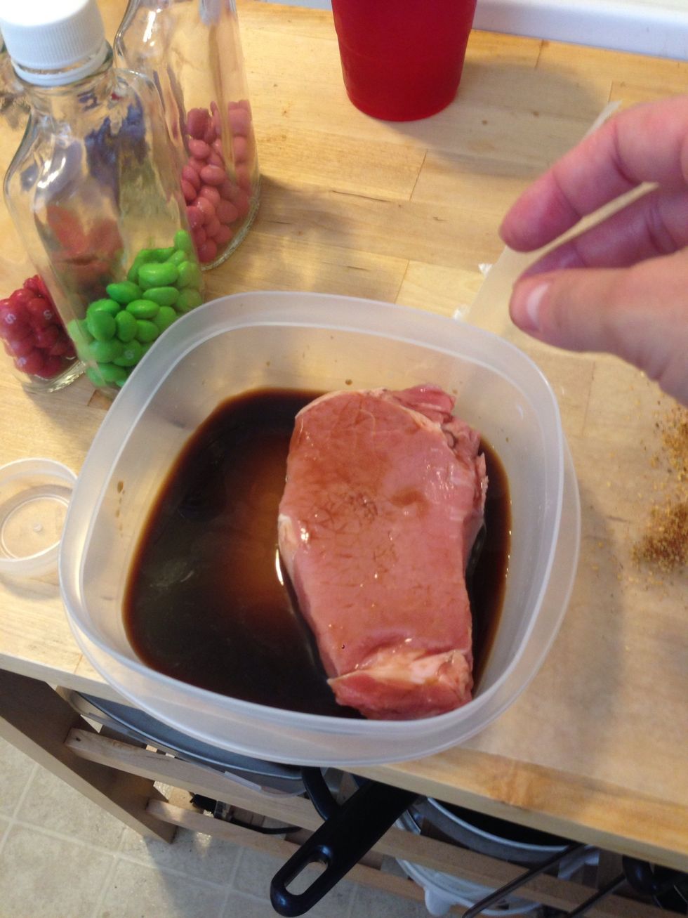 After the sides are soaked, add it to the Cajun seasoning.