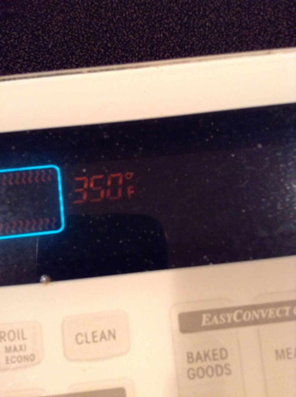 After the three hours set the oven at 350 degrees F