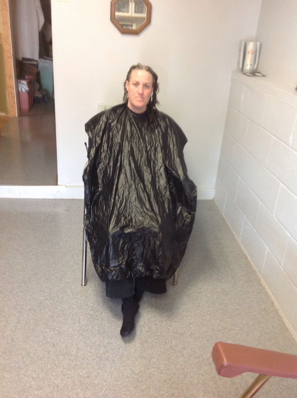 After the time is up, you take your client to the shampoo bowl.