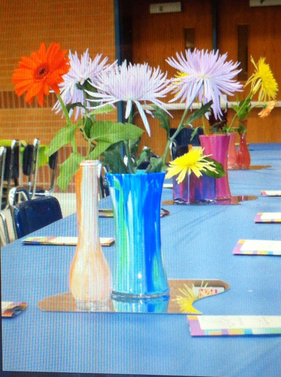 After the vases have dried for at least overnight upside down, turn them back over to finish drying. This could take a while. At day 3, the inside was still wet. I could have heat set them probably...