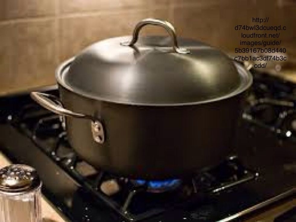 After the water starts to boil, add the rice to the water. Cook the rice on high for 5 minutes. Then, let the rice cook for 15 minutes on low heat.