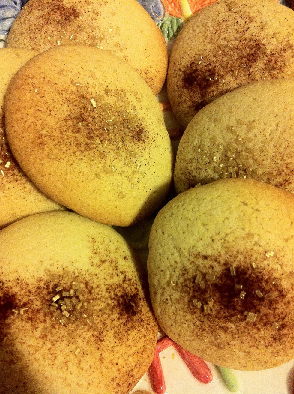 After they baked. Smells wonderful here. :)